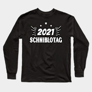 Schniblotag 2021 Schniblow I Blowjob Schnitzel Schniblowtag Schniblo Long Sleeve T-Shirt